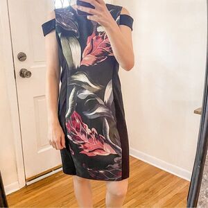 Ted Baker Eden Cold Shoulder Mini Dress Floral